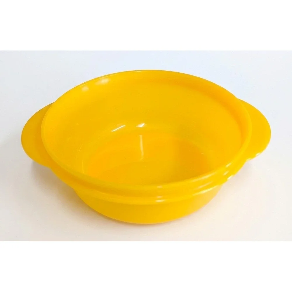 Tupperware CrystalWave Microwave Bowl Set, No Lids, 1.75 2.5 3.5 Cups, Citrus